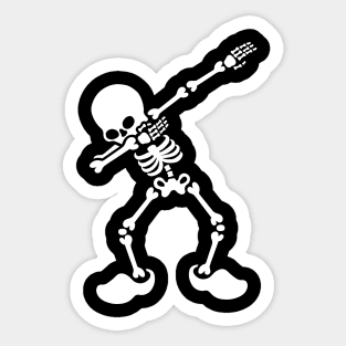 Dab dabbing skeleton Dutch clogs Holland the Netherlands Sticker